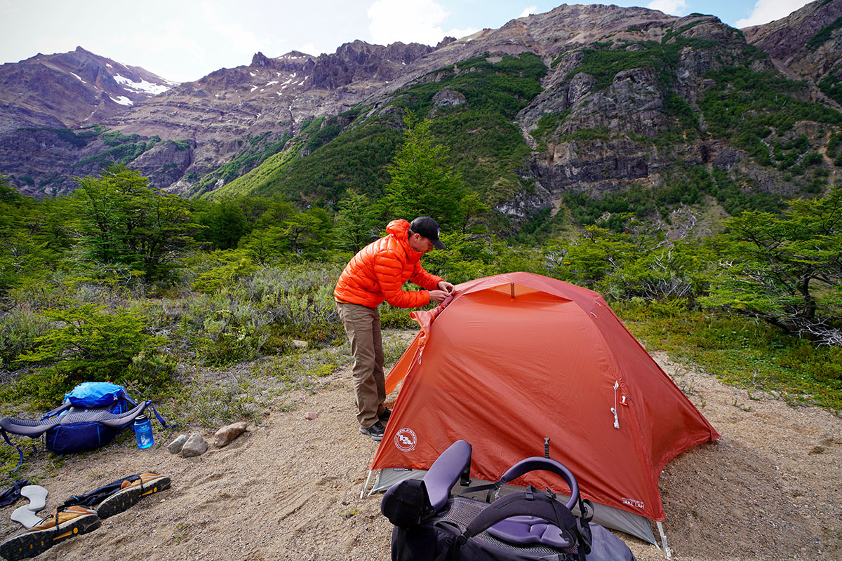Big Agnes Copper Spur backpacking tent (at campsite)